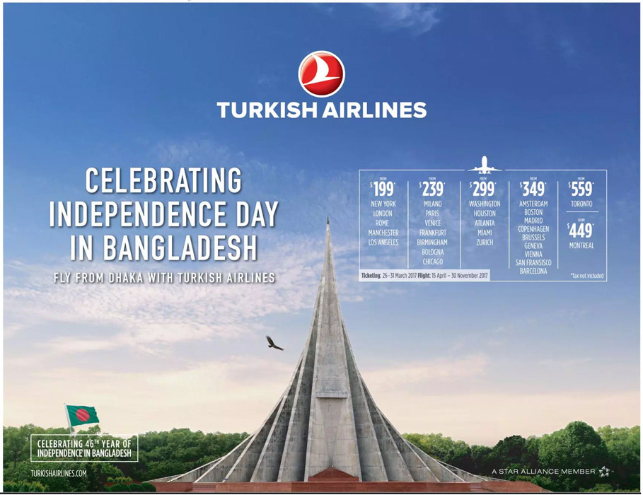 Turkish Airlines Independence Day Press Ad 1